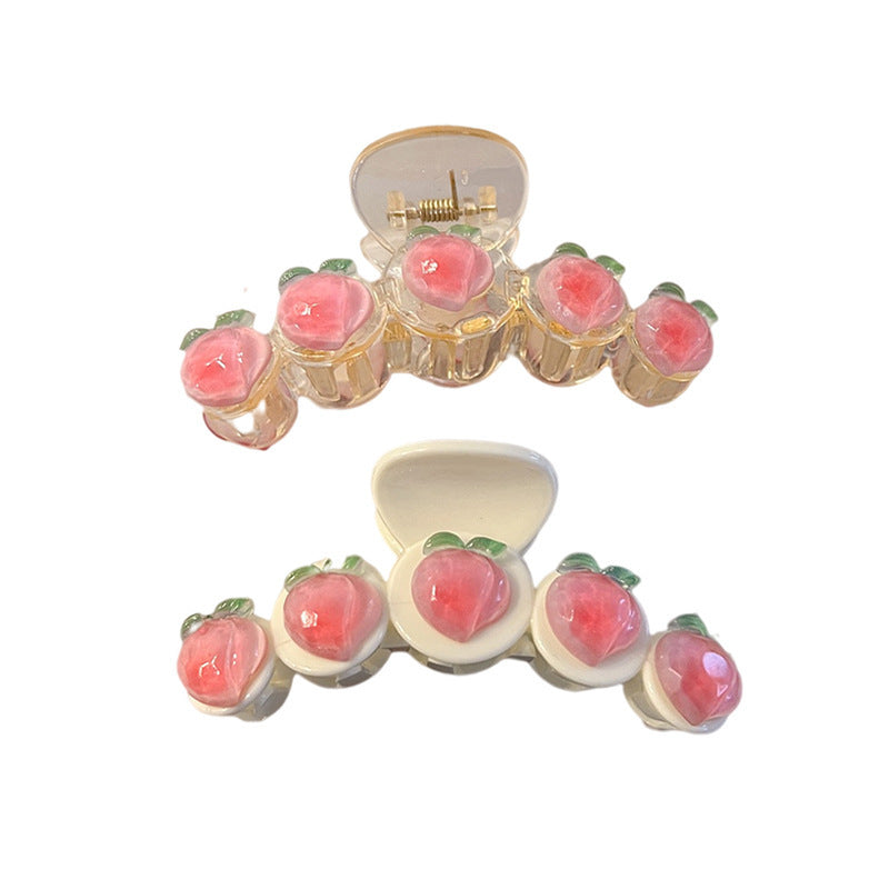 Wholesale Transparent Pink Peach Clip